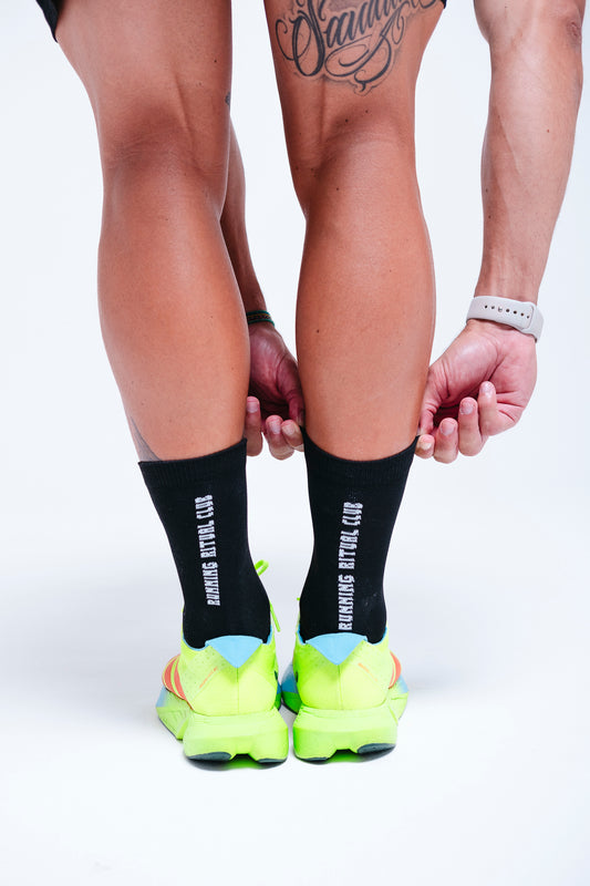 Meia preta FIFTH – meia esportiva unissex, conforto para treino e dia a dia