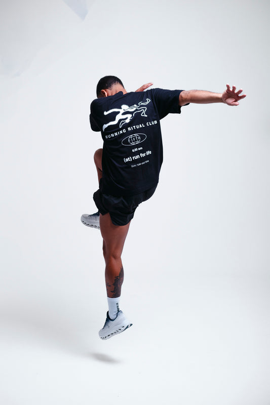 Camiseta oversized preta FIFTH – moda fitness masculina e feminina, estilo urbano