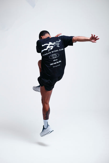 Camiseta oversized preta FIFTH – moda fitness masculina e feminina, estilo urbano