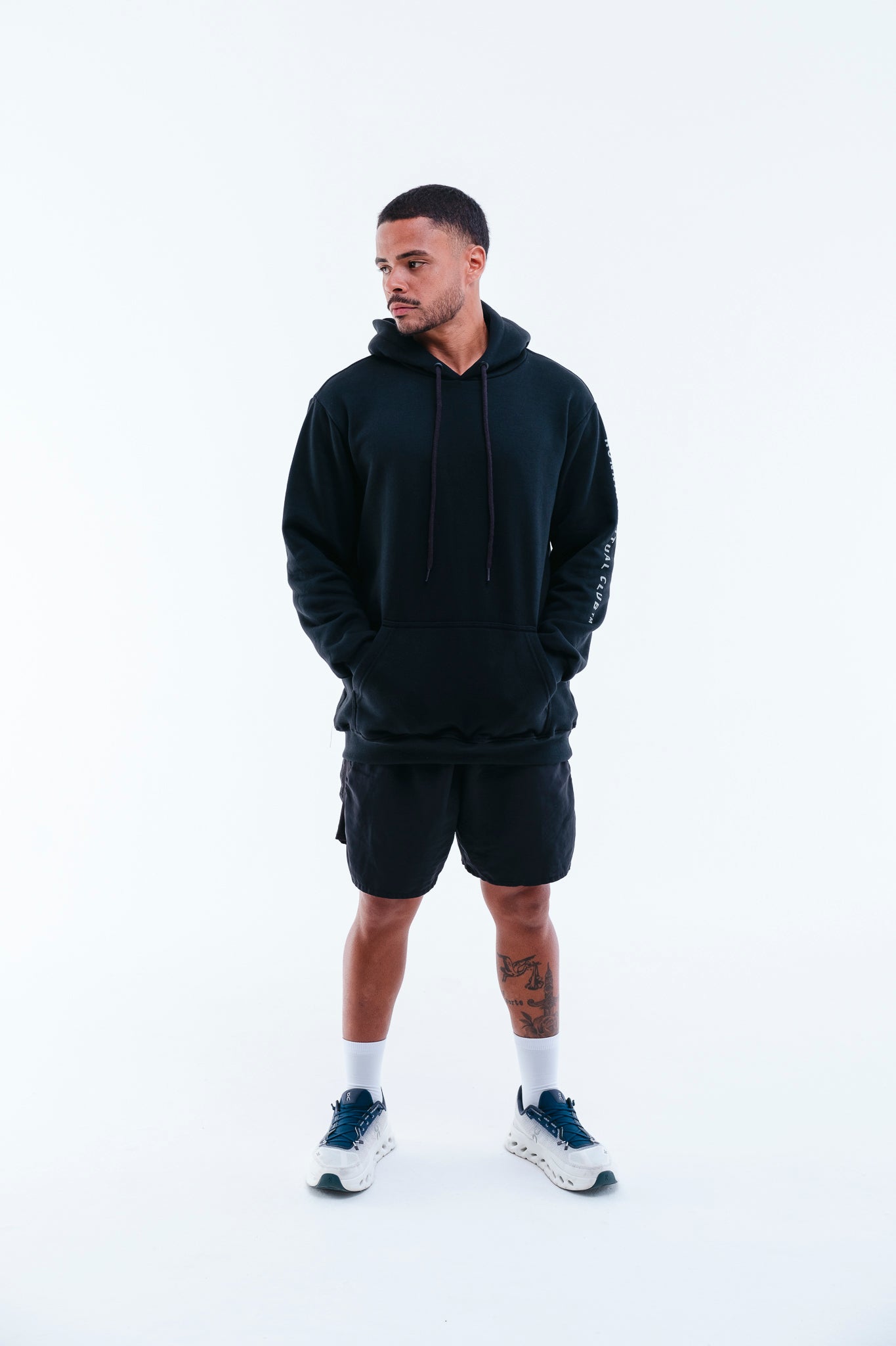 Casaco hoodie FIFTH – moletom oversized unissex, moda fitness e streetwear