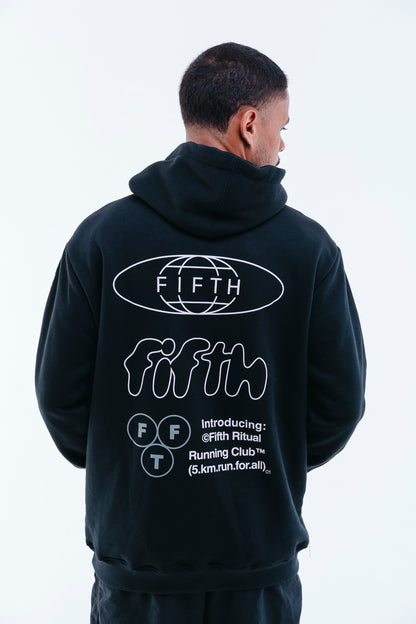 Casaco hoodie FIFTH – moletom oversized unissex, moda fitness e streetwear