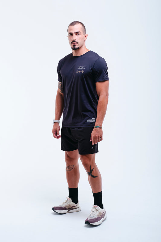 Camiseta dry-fit FIFTH – camisa de treino masculina e feminina, tecido respirável
