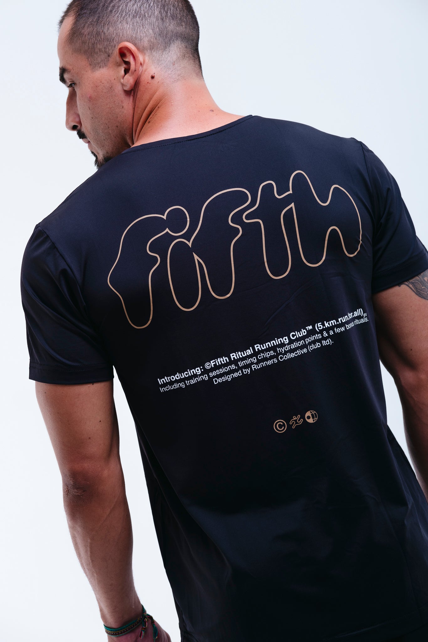 Camiseta dry-fit FIFTH – camisa de treino masculina e feminina, tecido respirável