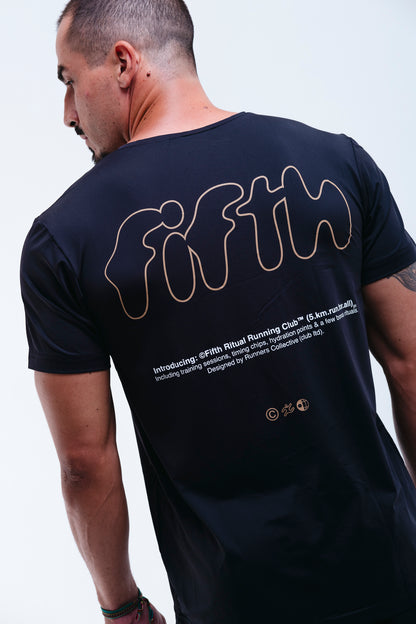 Camiseta dry-fit FIFTH – camisa de treino masculina e feminina, tecido respirável