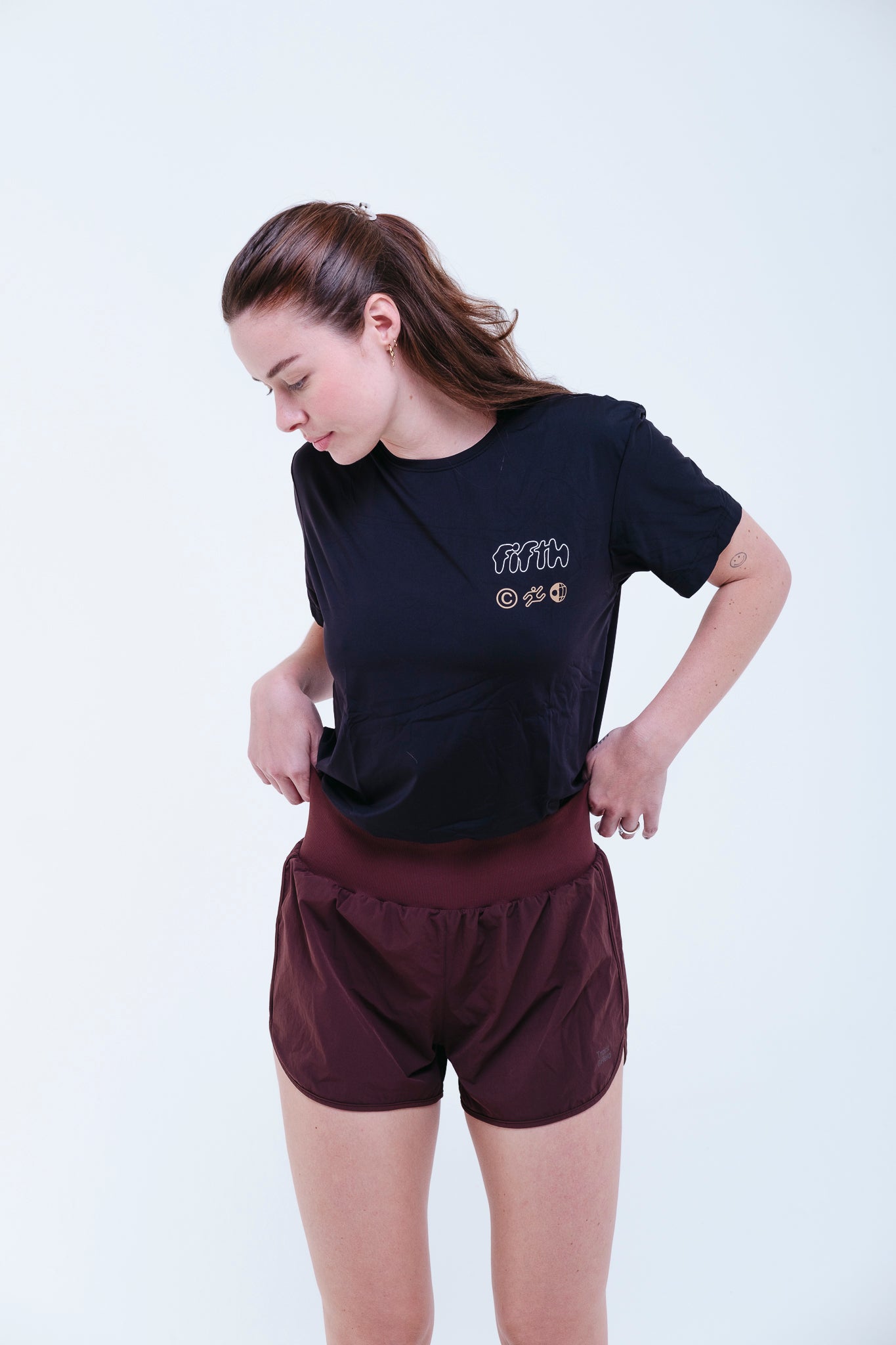 Camiseta dry-fit FIFTH – camisa de treino masculina e feminina, tecido respirável