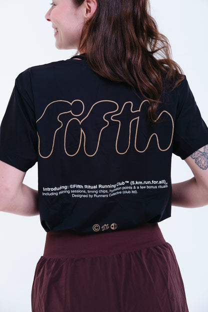 Camiseta dry-fit FIFTH – camisa de treino masculina e feminina, tecido respirável